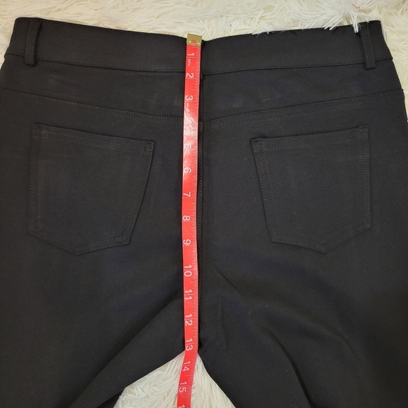 Shinestar Women Black Skinny Dress Pants w/ front slits size XL - Picture 4 of 9